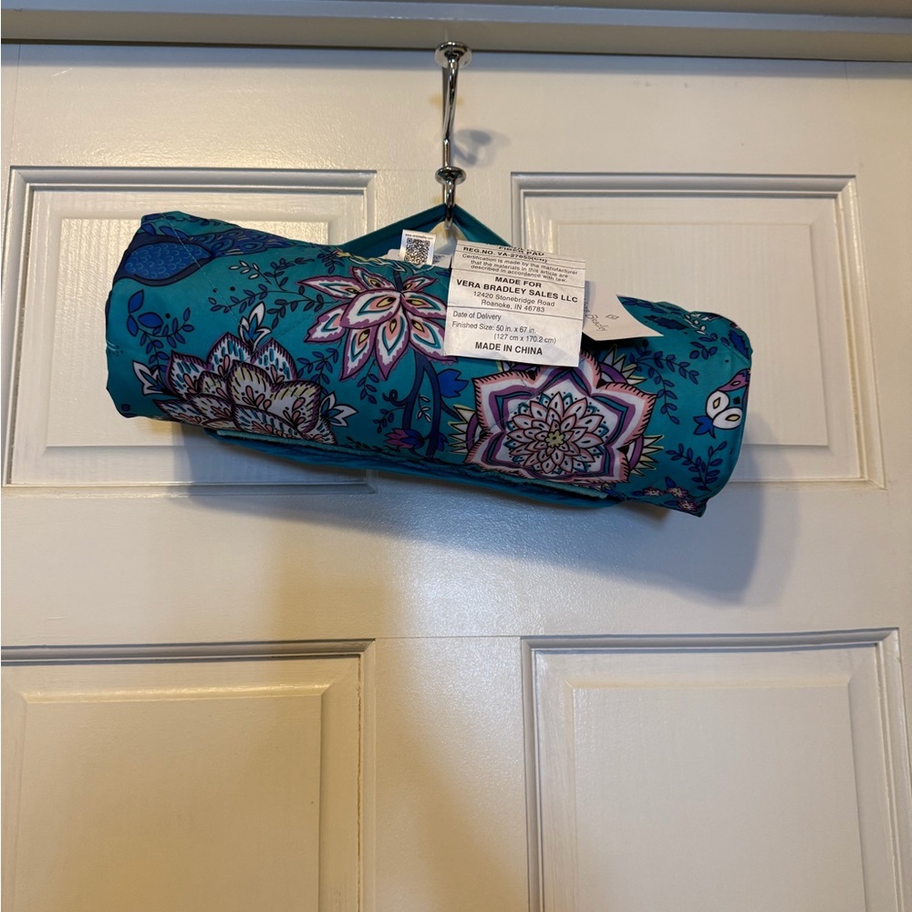 Vera Bradley Peacock Garden Picnic Blanket
